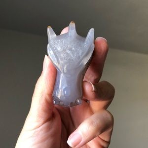 Agate Dragon Skull